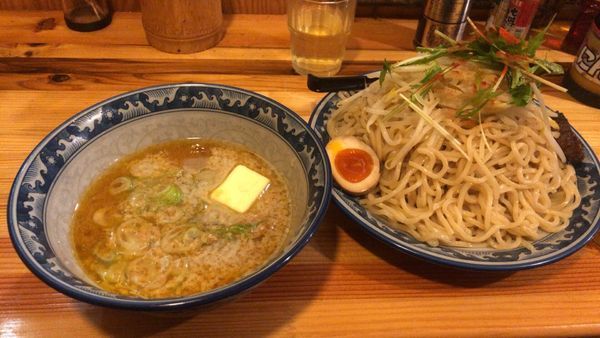 「つけ麺 味噌 ダブル+バター」@田能久の写真