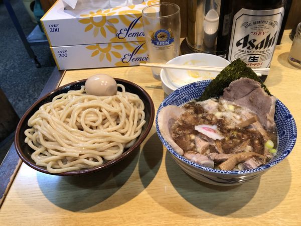 「つけチャーシュー+ビール」@くり山の写真