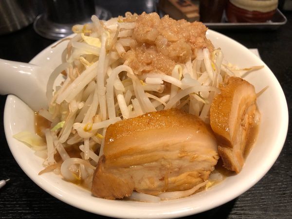 「限定 豚煮干し900円野菜増し 生ビール550円」@つけめんTETSU 三鷹店の写真