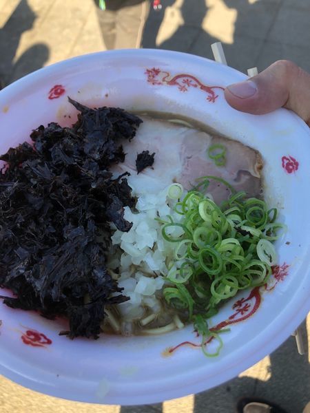 「濃厚煮干しそば＋岩のり」@中華蕎麦とみ田 富田治PRESENTS 松戸ラーメンサミット 2018の写真