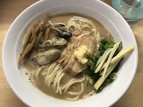 「【限定】牡蠣と生姜の濃厚味噌そば」@NOODLE BASE  TRICK☆STARの写真