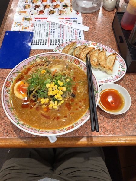 「味噌ラーメン」@餃子の王将 東大成店の写真