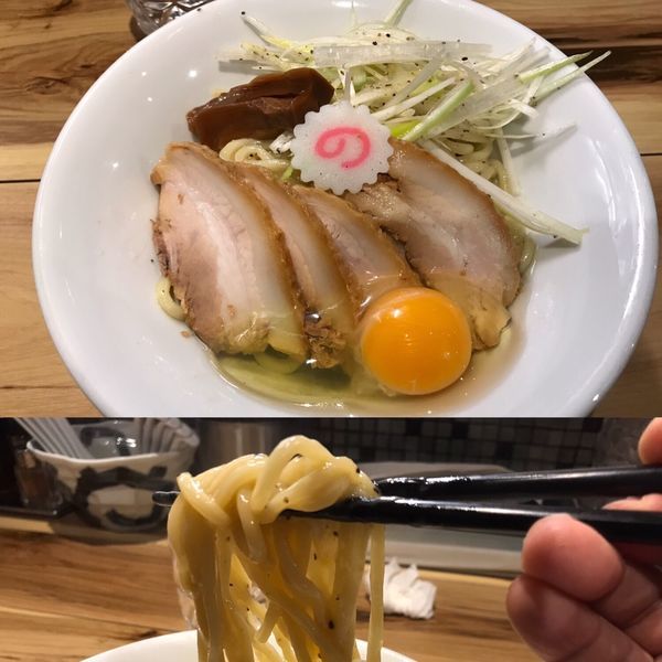 「トロ豚油そば」@土浦麺処 龍乃舞の写真