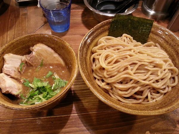 「ベジポタ肉増しつけ麺(胚芽麺) +大盛」@ベジポタつけ麺 えん寺の写真