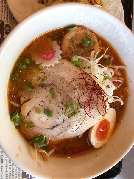 「戦国武将ラーメン 伊達政宗（シャキネギ）」@らあめん花月嵐 ひたちなか高場店の写真