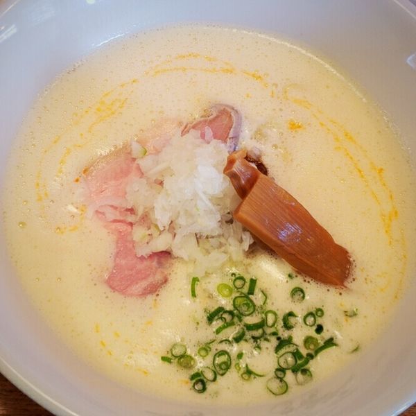 「【限定】鶏白湯エビ ８５０円」@青山清湯そば 青ノ樹の写真