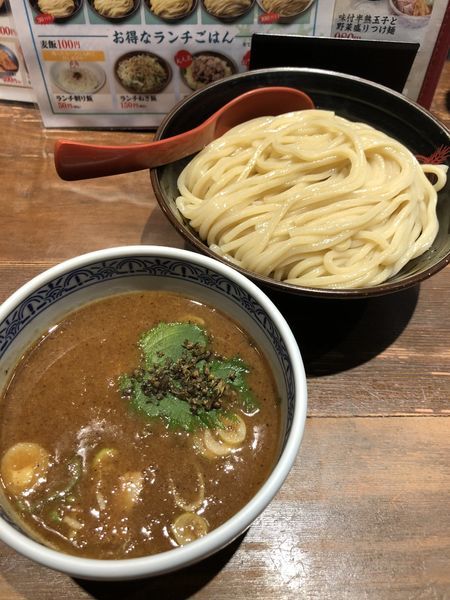 「梅つけ麺 中盛り 860円」@つけ麺専門店 三田製麺所 神田店の写真