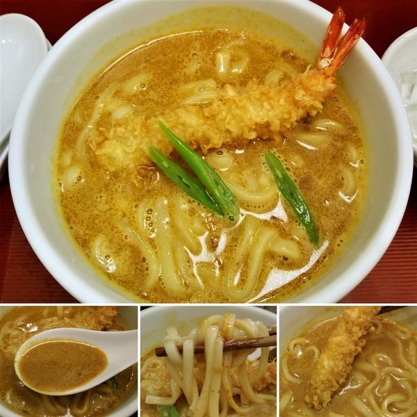 「えび天カレーうどん　1380円」@巣鴨カレーうどん 古奈屋 アトレ上野店の写真