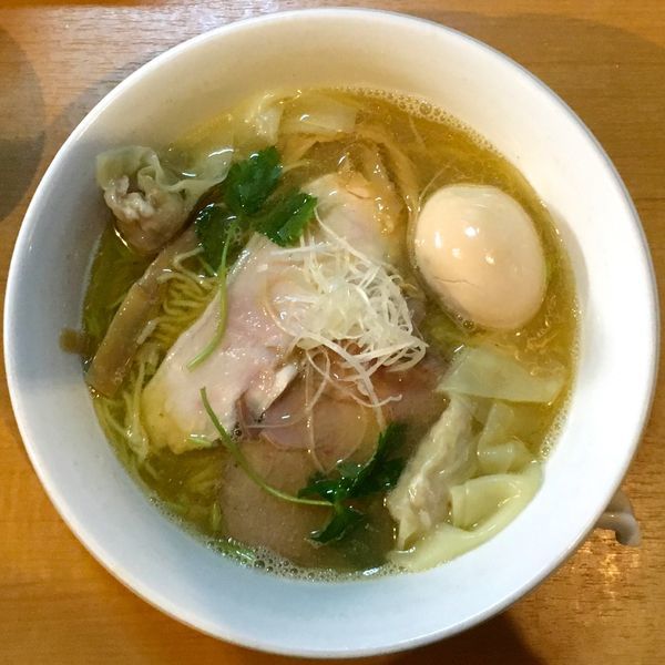 「［限定］特製麻薬塩そば＋ランチ丼」@中華そば 大井町 和渦の写真
