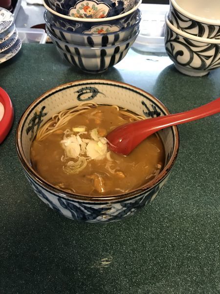 「カレーそば 400円」@明神そばの写真