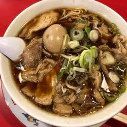 末廣ラーメン並750円+煮卵110円