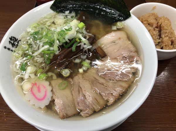 「中華そば 650円+肉めし150円」@中華そば 馥の写真