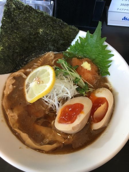 「［限定］さんまラーメン（+味玉）」@麺や 笑 ～Sho～の写真