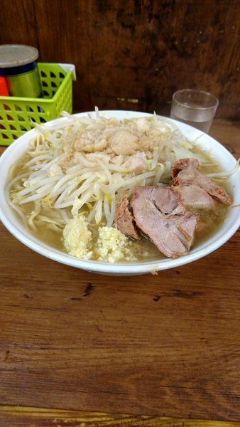 「大ラーメン800円ニンニク辛め脂」@ラーメン二郎 品川店の写真