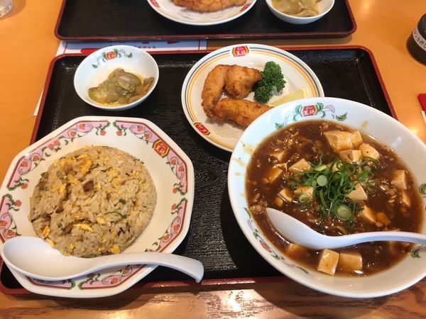 「日替りセット（麻婆麺）888円」@餃子の王将 中央林間りんかんモール店の写真