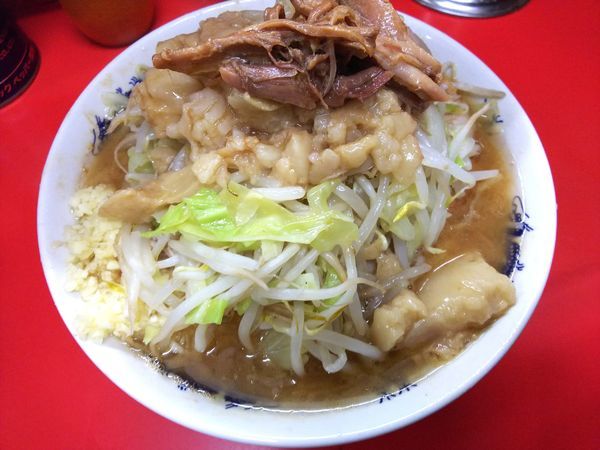 「小ラーメン（麺少なめ）ニンニクアブラ　750円」@ラーメン二郎 松戸駅前店の写真