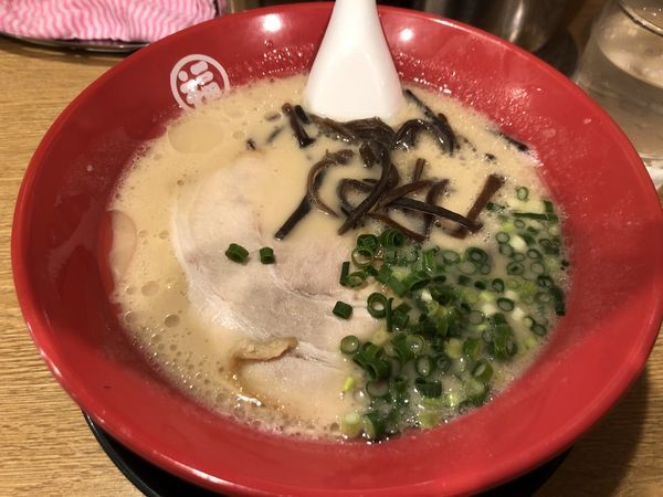 「特製ラーメン＆替え玉」@豚骨ラーメン 福の軒の写真