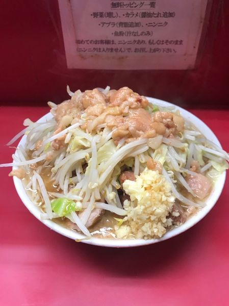 「小ラーメン」@ラーメン二郎 松戸駅前店の写真
