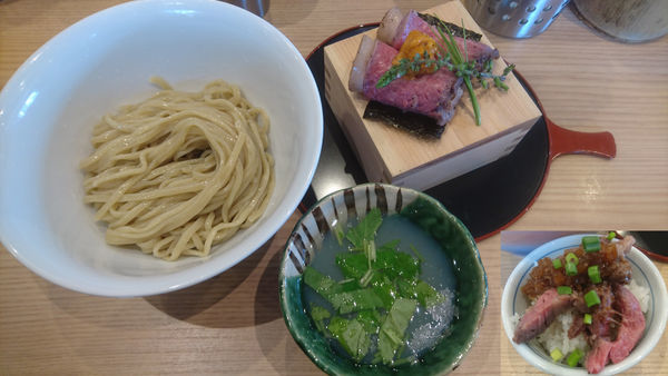 「和牛サーロイン使用麺割烹うにくの膳　〆の炙り和牛お肉ご飯付き」@Handicraft Worksの写真
