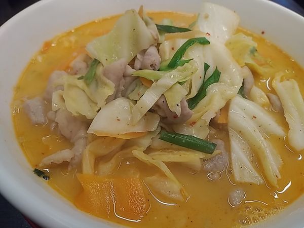 「モツ野菜ラーメン　大盛」@日高屋 駒込東口店の写真