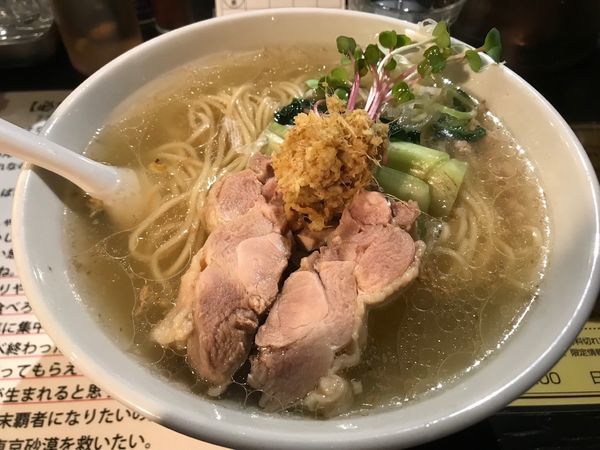 「塩生姜らー麺」@塩生姜らー麺専門店 MANNISHの写真