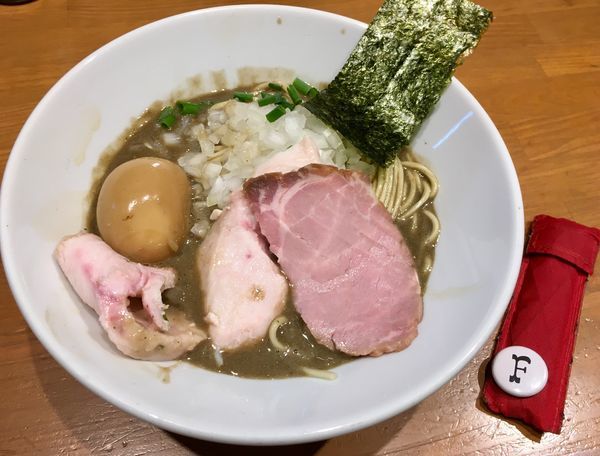 「味玉濃厚中華蕎麦＋ガリマヨ和え玉」@亀戸煮干中華蕎麦 つきひの写真