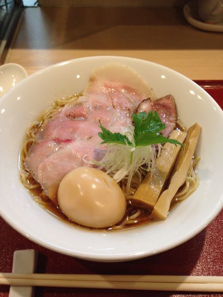 「味玉紀州鴨そば 970円」@燃えよ麺助の写真