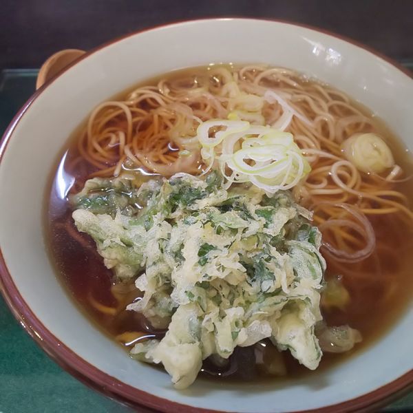 「春菊天そば」@文殊 両国駅前店の写真