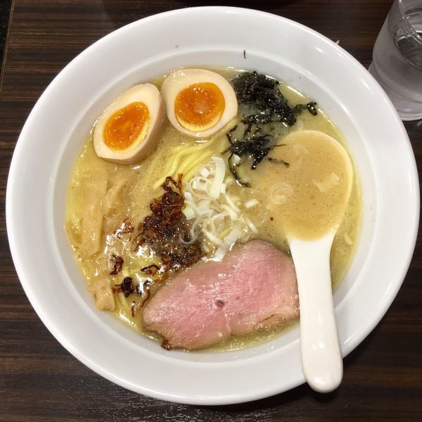 「濃厚鶏白湯味玉 ¥850」@超濃厚鶏白湯ラーメン専門店 自家製麺 鶏ふじの写真