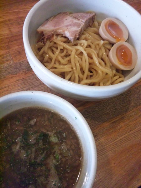 「煮干醤油つけ麺850円＋味付玉子」@ふきのとうの写真