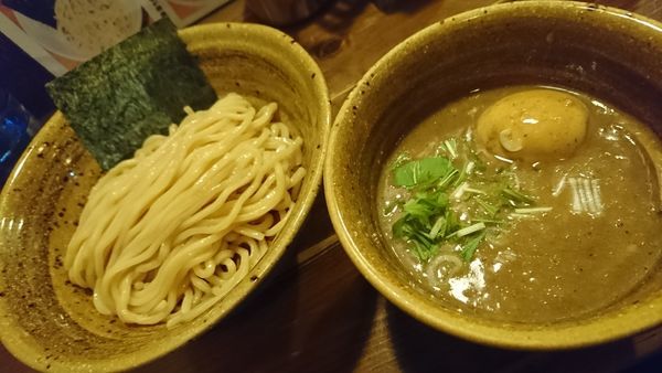 「ベジポタ煮干じめ味玉入りつけ麺(900円)」@ベジポタつけ麺 えん寺の写真
