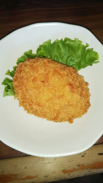 「ハンバーグ、アジフライ、ニンニクチャーハンそして麺、定食、セ」@大塚ラーメンの写真