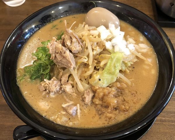 「味噌ラーメン・肉有り＋味付玉子（￥750＋￥100）」@味噌の侍 -SAMURAI-の写真
