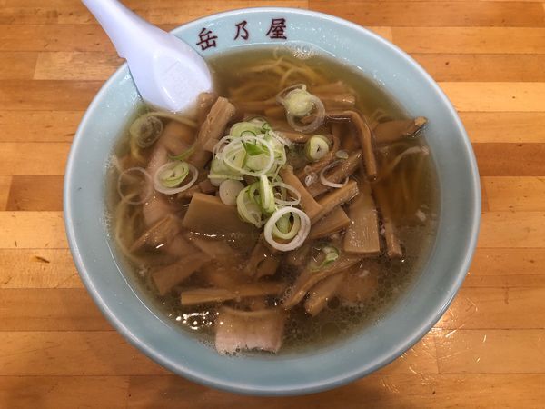「メンマラーメン」@青竹手打麺 餃子 岳乃屋の写真