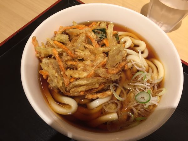 「かき揚げうどん¥420」@いろり庵きらく 北浦和店の写真