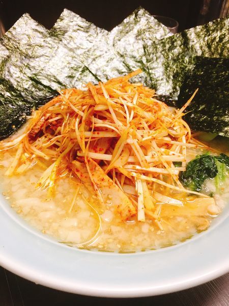 「ダブル赤ネギ塩ラーメン 海苔5枚」@ラーメンショップ椿 ひたちなか店の写真