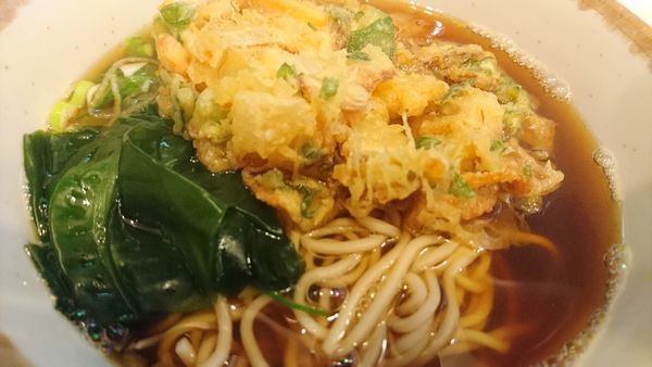 「かき揚げそば」@丹波屋の写真