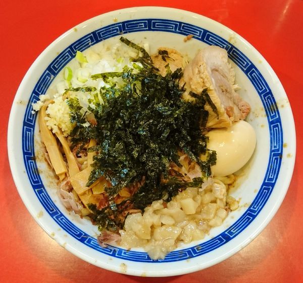 「たれそば＋味玉(ﾆﾝﾆｸﾁｮｲ増し•ｱﾌﾞﾗ•豚)」@ジャンプの写真