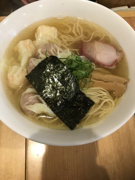 「特製ワンタン麺（白だし）」@支那そば 大和 稲荷町本店の写真