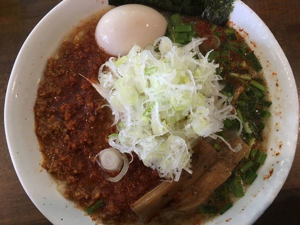 「【限定】辛肉ソバ 800円」@ラーメン 和なりの写真