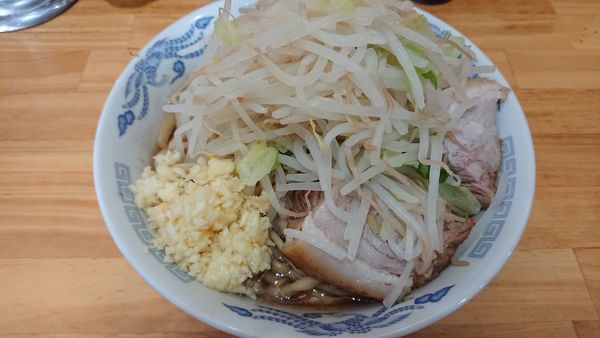 「ラーメン 小 ヤサイニンニク」@ラーメン寿々㐂の写真