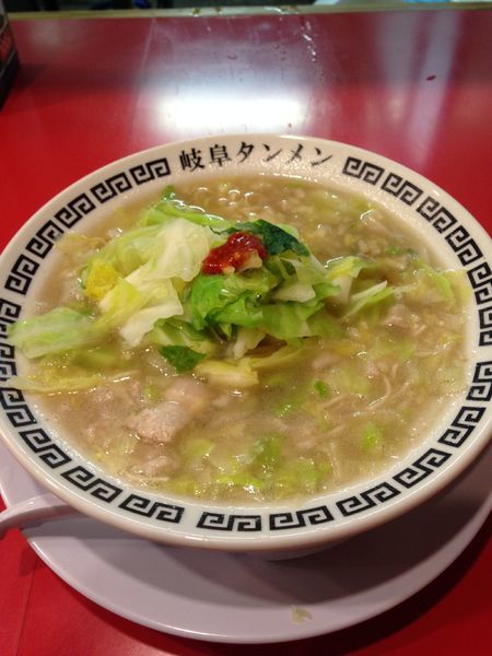 「タンメン 1辛 野菜増量」@岐阜タンメン 大垣店の写真