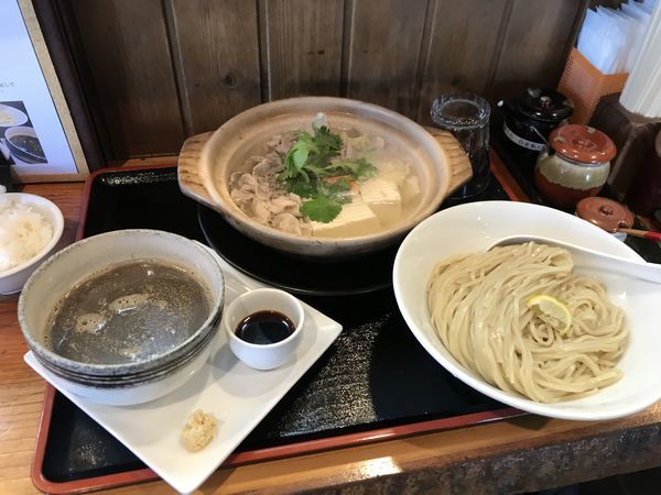 「湯豆腐つけ麺」@麺創 なな家の写真
