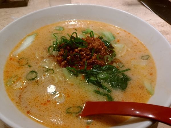 「四川風坦々麺＋ミニほうれん草チャーハン750円」@大阪王将 福島店の写真