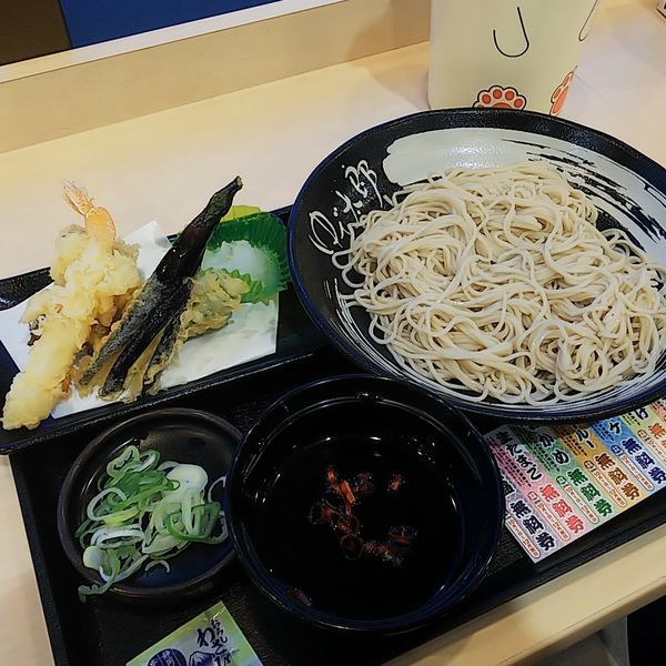 「天そば(冷)」@ゆで太郎 新座野火止店の写真
