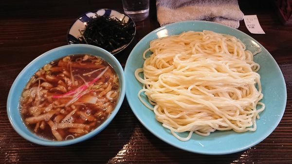 「特つけそば（大盛） 900円 + 刻み海苔 （ラーパス）」@つけそば 麺吉の写真