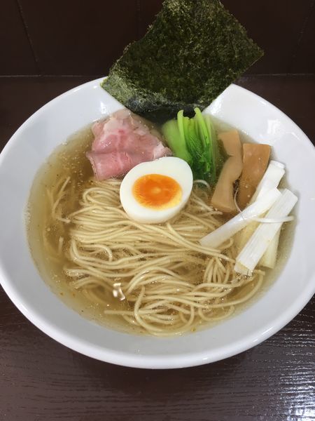 「貝だしと鶏の塩(並)」@中華そば うお青の写真