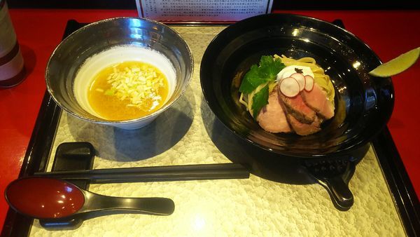 「特製つけ麺  1,200円」@江戸前つけ麺 銀座 魄瑛の写真