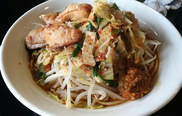 「極辛ラーメン+プチ唐」@激辛拉麺 鷹の爪の写真