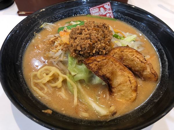 「北海道味噌野菜らーめん842円」@味噌らーめん不二乃 2番館の写真